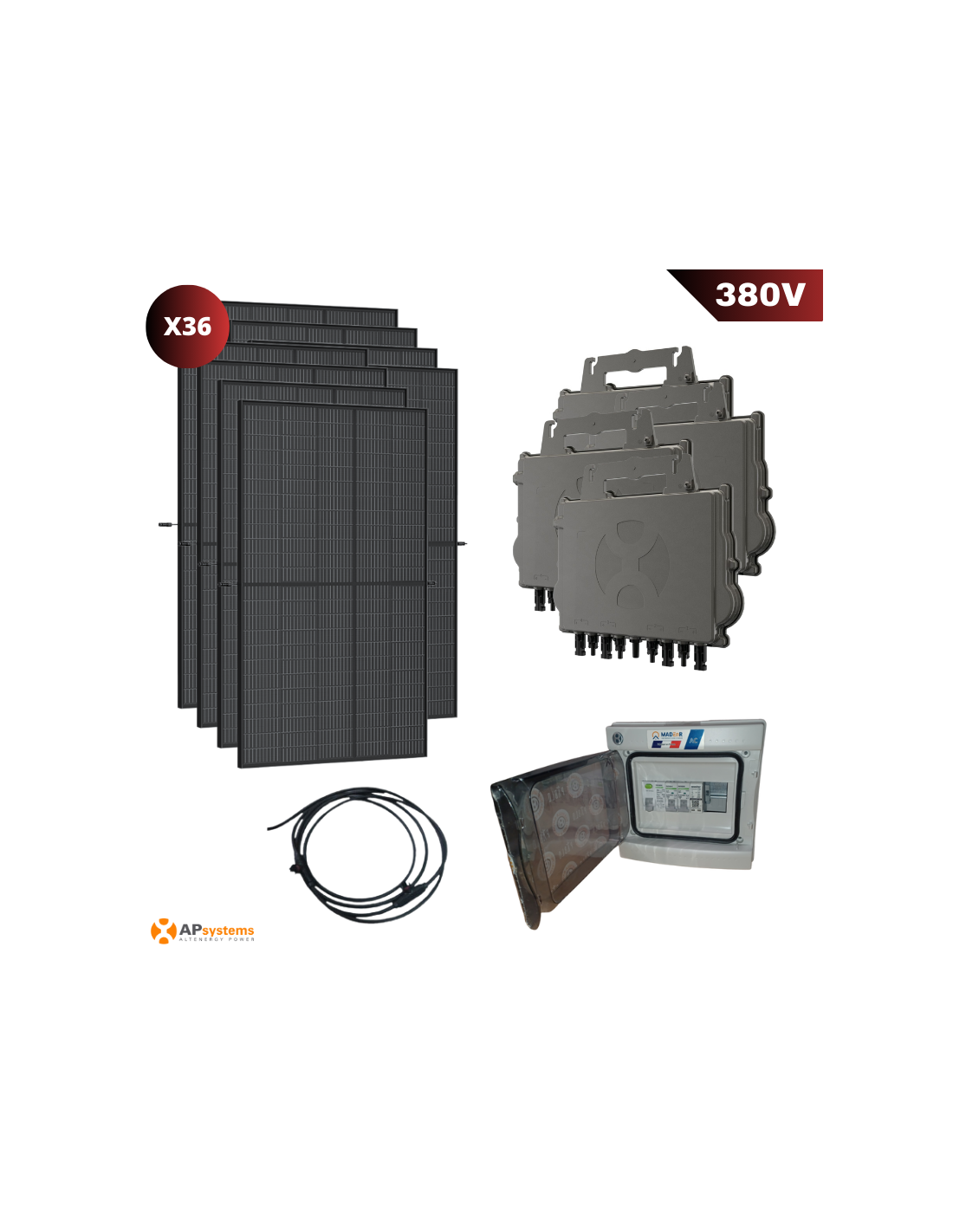 Kit Solaire Autoconsommation Triphas W Apsystems Apsystems