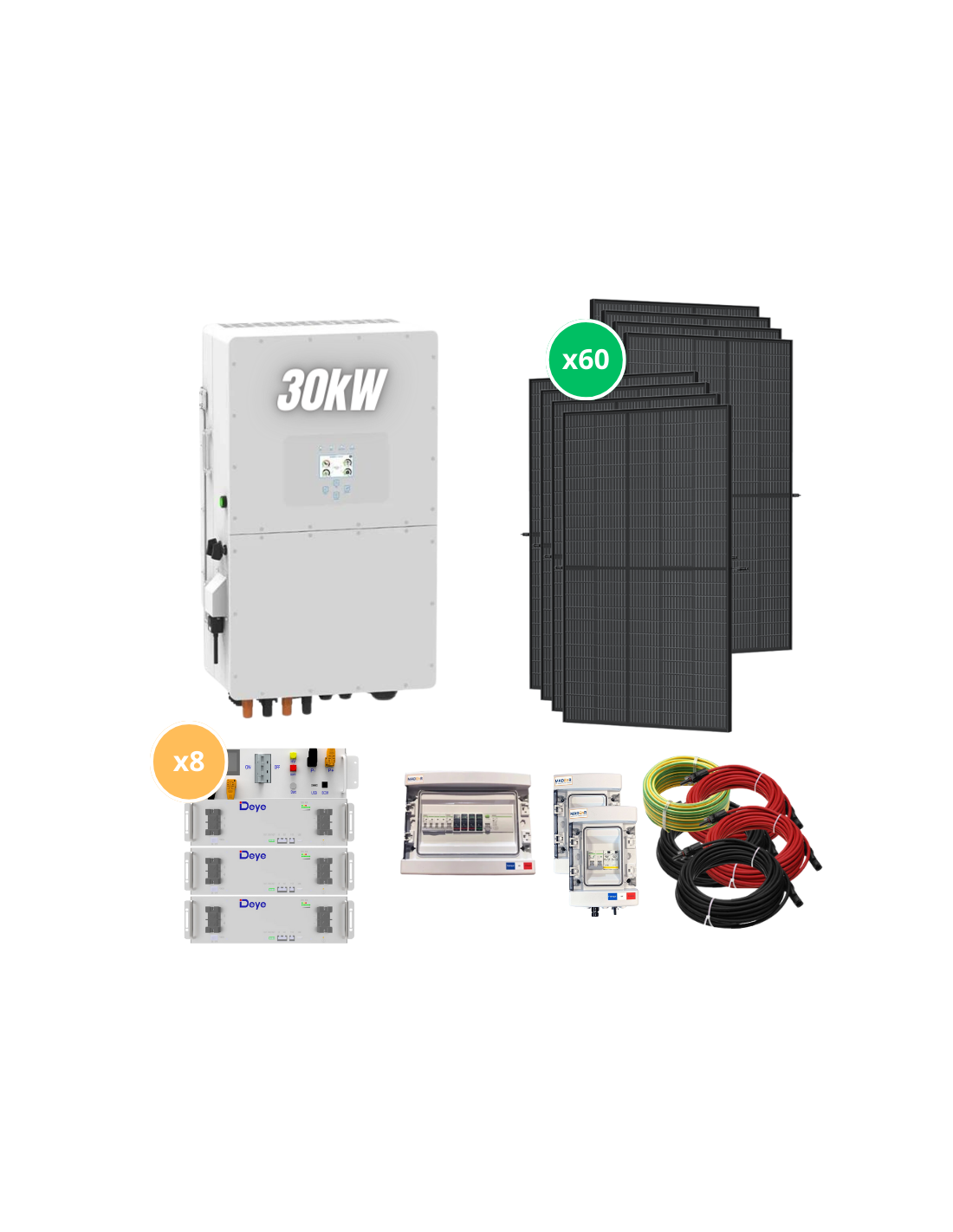 Kit Solaire Autoconsommation Avec Stockage Triphas Kwc Pv