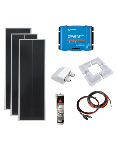 Kit panneau solaire Bateau MPPT monocristallin 300W