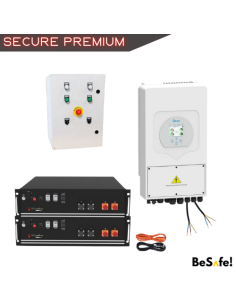 Kit Anti Coupure Plug & Play 8000W - SECURE PREMIUM AVEC ATS 9kW- 7kWh -  BeSafe!  | SoluSun