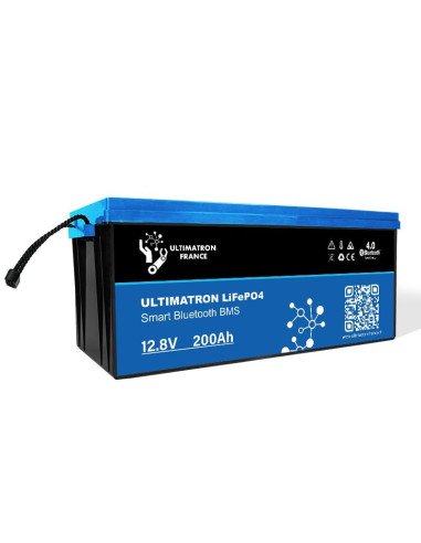 Batterie Lithium Ultimatron Lifepo4 Smart bms 12.8v 200ah -  Solu'Sun  | SoluSun