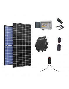 Kit solaire 3000W autoconsommation hybride photovoltaïque et thermique -  PLUG & PLAY