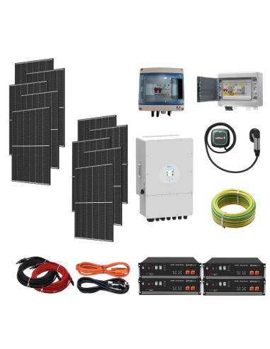 Kit solaire 3400W recharge voiture électrique - Avec chargeur 7kW