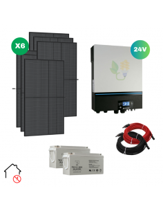 Kit solaire Autonome Hybride 1200W
