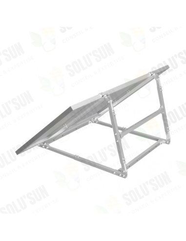 Support au sol, mural ou balcon pour 1 panneau solaire inclinable de 20° à 35° -  Solu'Sun  | SoluSun
