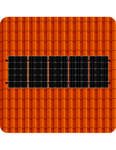 Kit de Fixation 5 panneaux solaires...