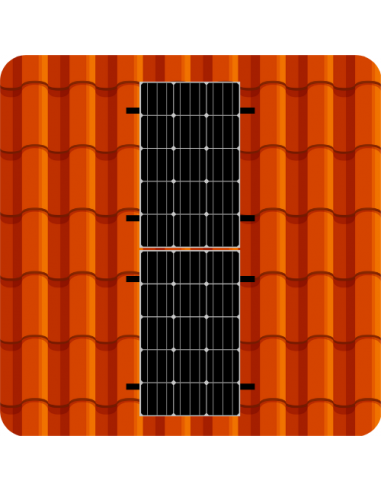 Kit de Fixation 2 panneaux solaires...
