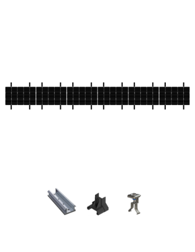 Kit de Fixation 6 panneaux solaires pour toit en bac acier | Orientation : Paysage -  ESDEC  | SoluSun