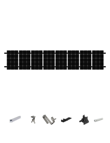 Kit de Fixation 8 panneaux solaires pour toit en tuile | Orientation : Portrait -  ESDEC  | SoluSun