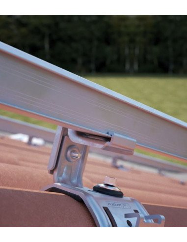 Kit de Fixation 7 panneaux solaires pour toit en tôle ondulée | Orientation : Paysage -  ESDEC  | SoluSun