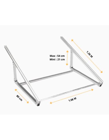 Support au sol, mural ou balcon pour 1 panneau solaire inclinable de 20° à 35° -  Solu'Sun  | SoluSun
