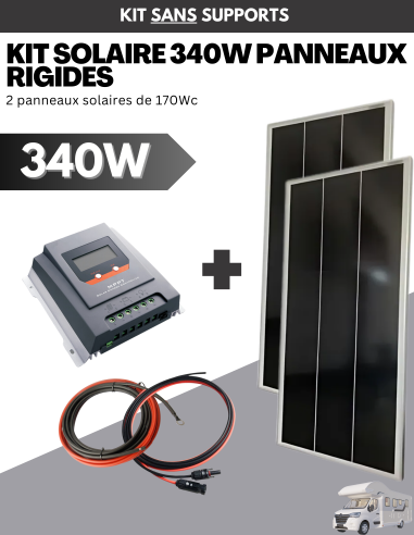 Kit solaire 340W pour camping car