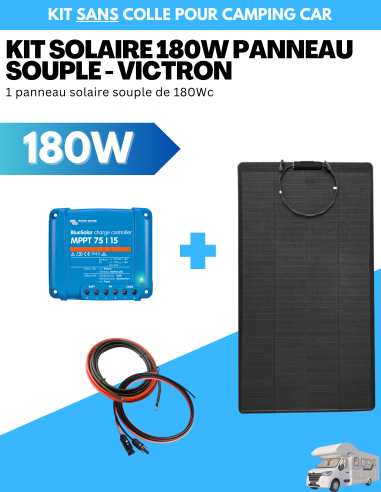 Kit solaire 180W panneau souple /...