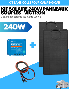 Kit solaire 240W panneaux souples / MPPT Victron -  Solu'Sun  | SoluSun