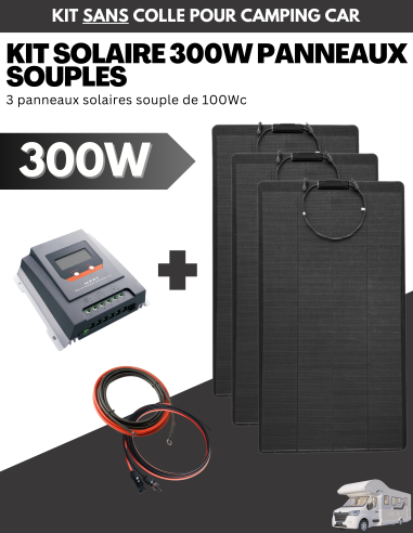 Kit solaire 300W panneaux souples