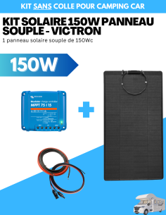 Kit solaire 150W panneau souple / MPPT Victron -  Solu'Sun  | SoluSun