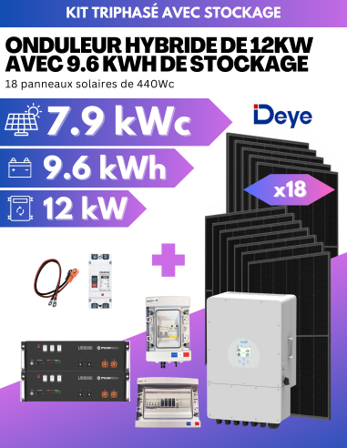 Kit solaire autoconsommation avec...