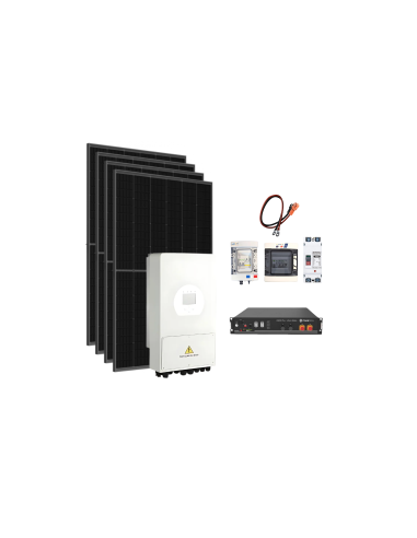 Kit solaire autoconsommation et site isolé avec batteries lithium - 1800W - 2,4kWh -  Solu'Sun  | SoluSun