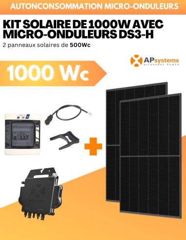 Kit Solaire Autoconsommation 1000W -...