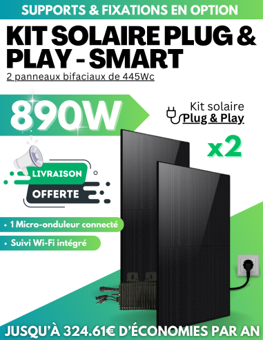 Panneau solaire Plug & Play - 2...