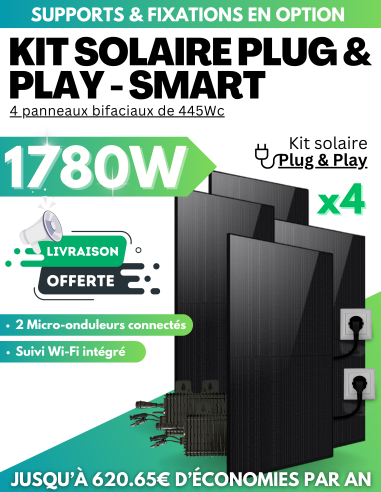 Panneau solaire Plug & Play - 4...