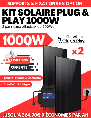 Panneau solaire Plug & Play - 2...