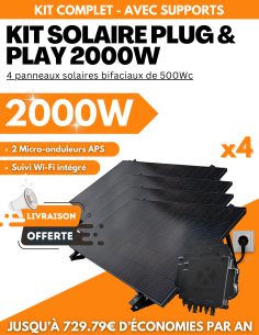 Panneau Solaire Plug and Play sur prise BeSolar 2000W -  BeSolar!  | SoluSun