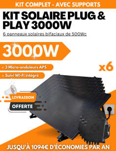 Panneau Solaire Plug and Play sur prise BeSolar 3000W -  BeSolar!  | SoluSun