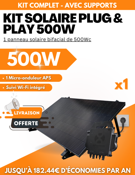 Panneau Solaire Plug and Play sur prise BeSolar - 500W à 4000W -  BeSolar!  | SoluSun
