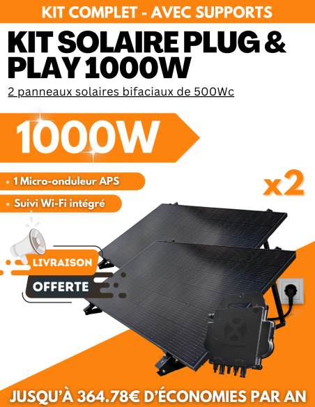 Panneau Solaire Plug and Play sur prise BeSolar - 500W à 4000W -  BeSolar!  | SoluSun