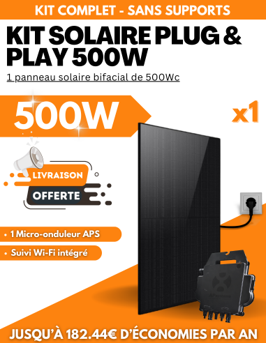 Panneau Solaire Plug and Play sur prise BeSolar - 500W à 4000W -  BeSolar!  | SoluSun