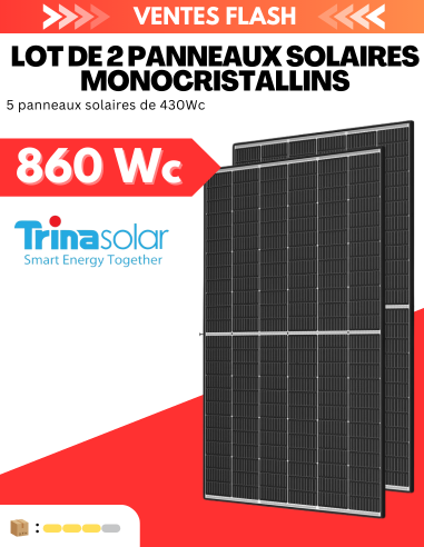 Lot de 2 Panneaux solaires...