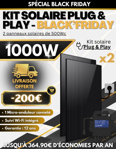 Panneau solaire Plug & Play - 2...