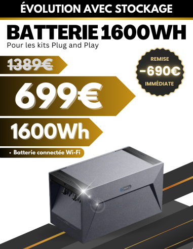 Batterie Plug&Play BeSolar Ultra 1600Wh