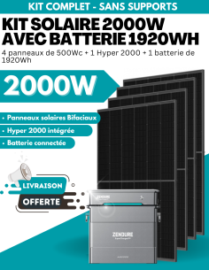 Kit Solaire Zendure 2000W prêt à brancher avec batterie évolutive jusqu'à 7680 Wh -  Zendure  | SoluSun