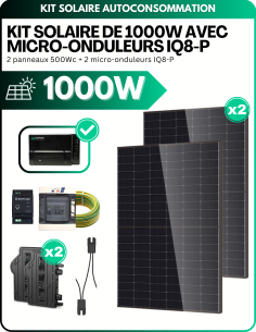 Kit Solaire Autoconsommation ENPHASE IQ8P - 1000W -  Enphase  | SoluSun