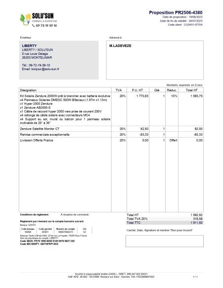 DEVIS PR2506-4380 paypal 4x