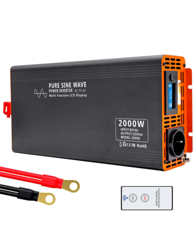 Convertisseur Pur Sinus 12V/24V - 230V - 1000W (2000W en pic) -  Solu'Sun  | SoluSun