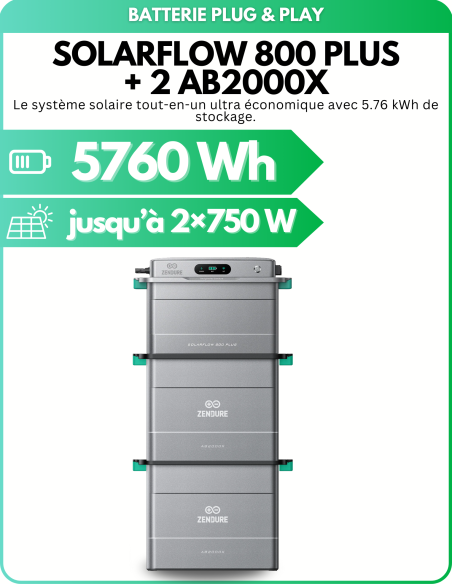 Zendure - SolarFlow 800 Plus 2 MPPTs  | SoluSun
