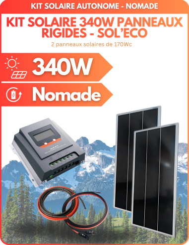 Kit solaire 340W pour camping car -  Solu'Sun  | SoluSun