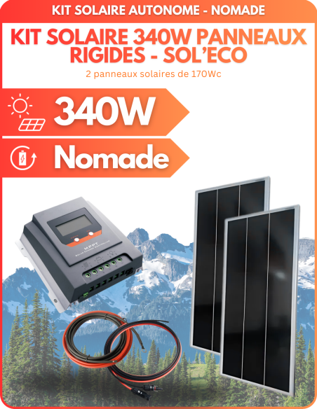 Kit solaire 340W pour camping car -  Solu'Sun  | SoluSun