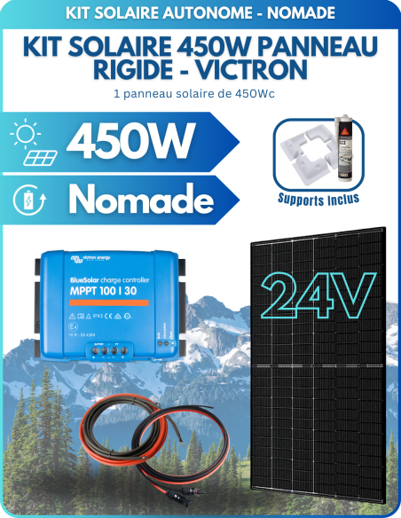 Kit solaire Victron pour camping-car 450Wc - 24V - avec fixations -  Solu'Sun  | SoluSun