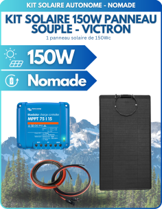 Kit solaire 150W panneau souple / MPPT Victron -  Solu'Sun  | SoluSun