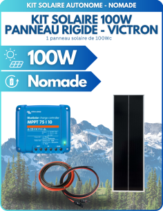 Kit solaire 100W pour camping car / MPPT Victron -  Solu'Sun  | SoluSun