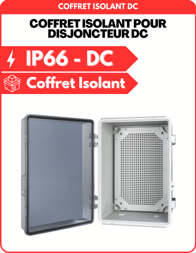Coffret Isolant pour Disjoncteur Bipolaire DC - Conforme CONSUEL  | SoluSun