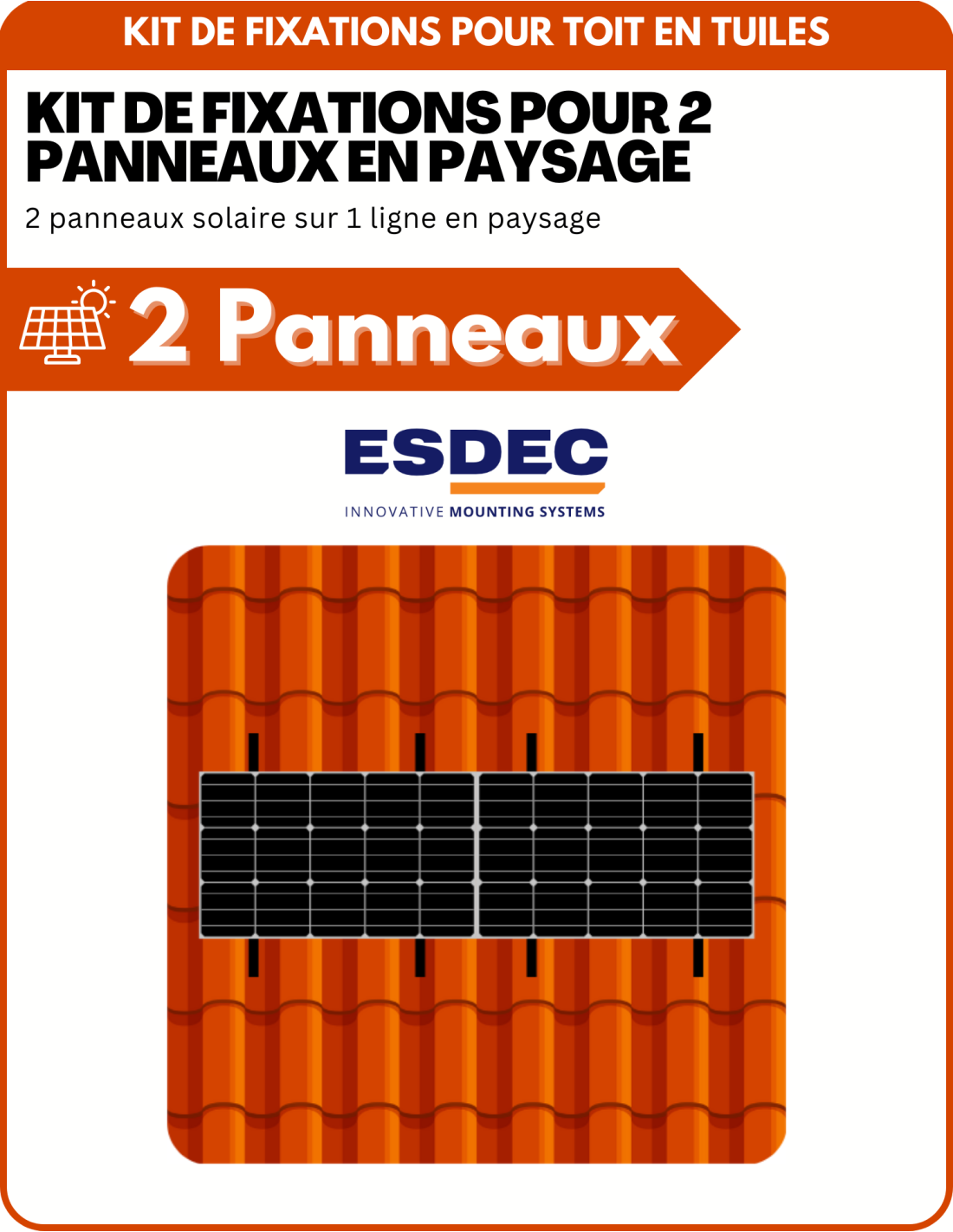 Support de montage de panneaux solaires réglable - 10-60° inclinaison, 10 ans garantie