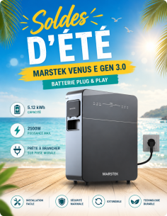 Batterie Solaire Plug & Play - MARSTEK VENUS E GEN 3.0 - 5.12kWh -  Marstek  | SoluSun