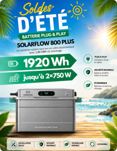 Zendure - SolarFlow 800 Plus 2 MPPTs -  Zendure  | SoluSun