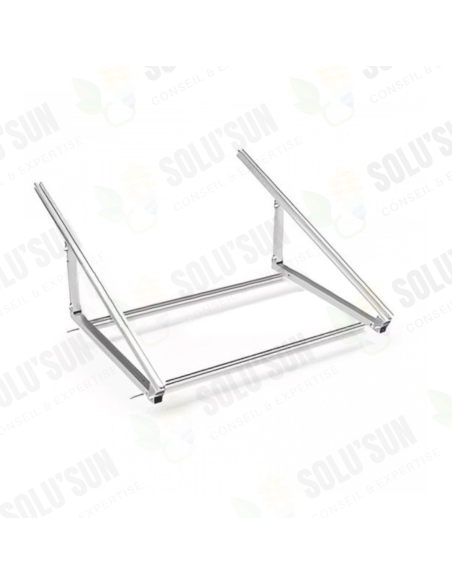 Support au sol, mural ou balcon pour 1 panneau solaire inclinable de 20° à 35° -  Solu'Sun  | SoluSun