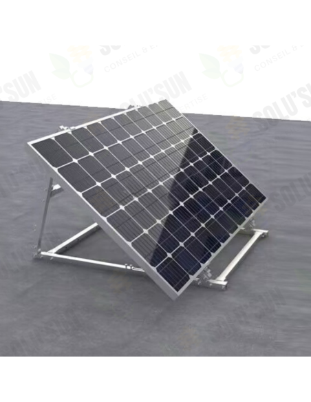 Support au sol, mural ou balcon pour 1 panneau solaire inclinable de 20° à 35° -  Solu'Sun  | SoluSun